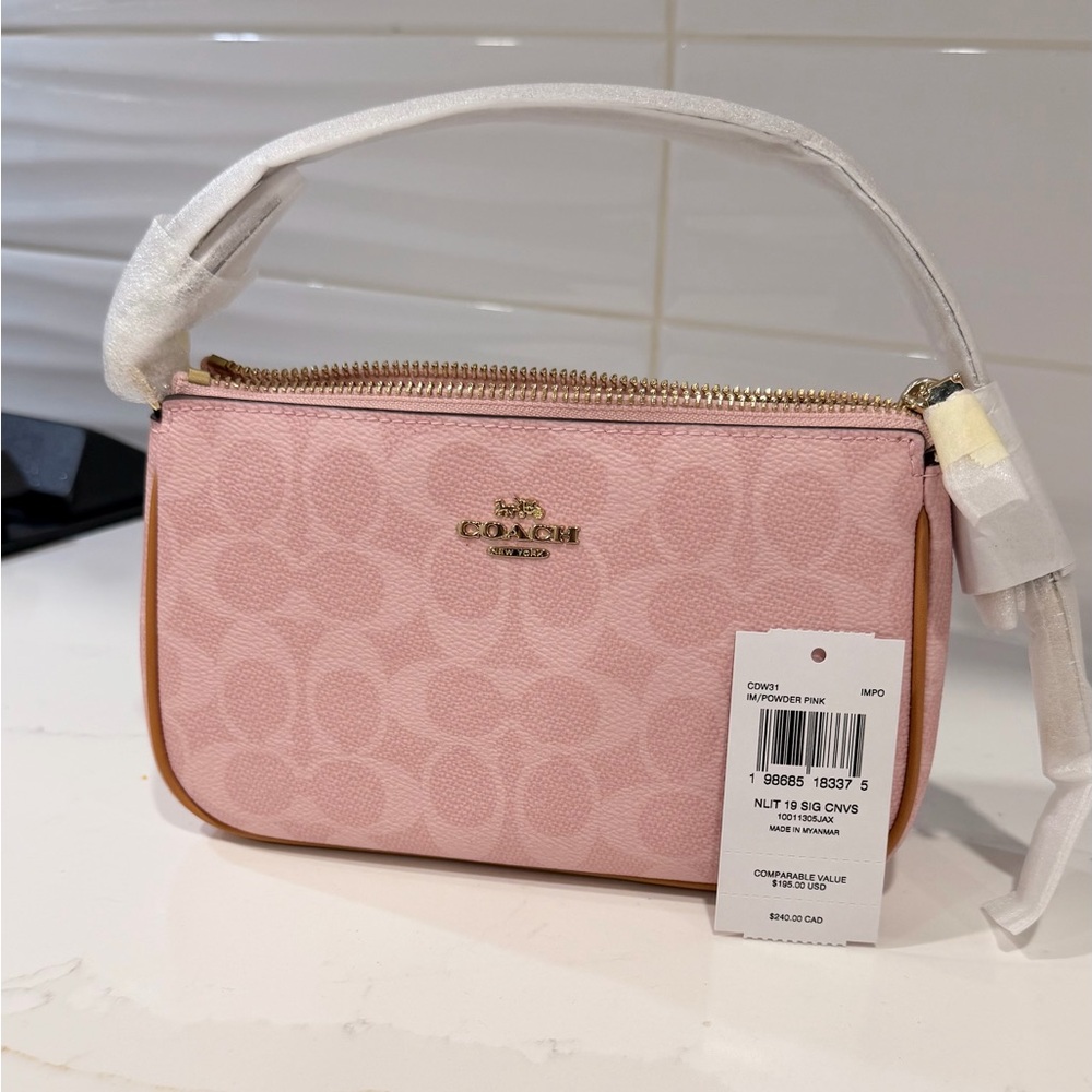 NWT 2026 Coach Nolita 19 in Powder Pink CDW31